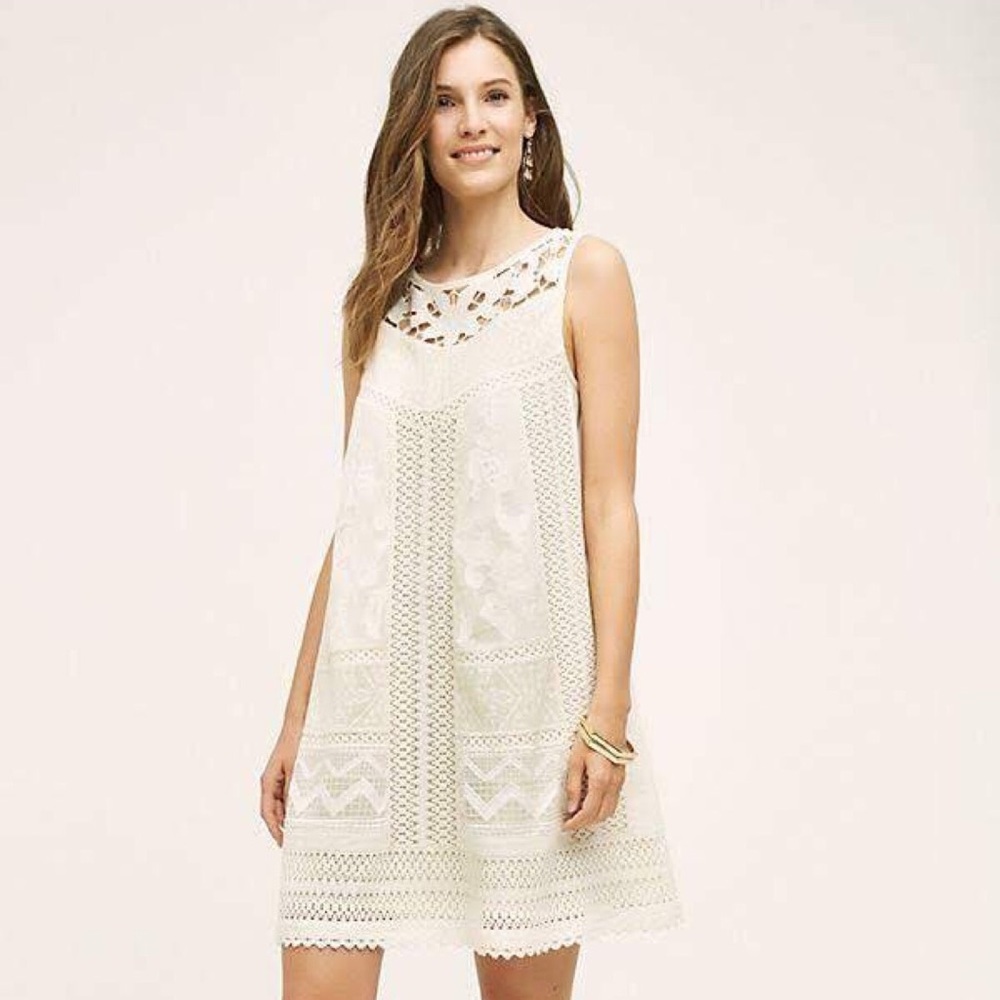Anthropologie linen dress